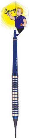 Unicorn Barney Brass Raymond van Barneveld Soft Dart, blau, 16g