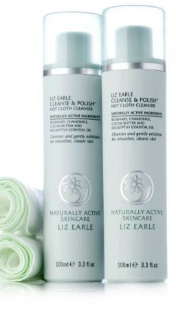 Liz Earle Cleanse & Polish Duo 2 x 100ml plus 2 muslin cloths