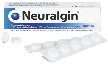 Neuralgin Neuralgin Schmerztabletten, 20 St. Tabletten | Schnelle Schmerzlinderung bei Kopfschmerzen, Migräne und Spannungsschmerzen