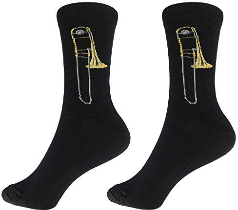 mugesh Musik-Socken Posaune (46/48) - Schönes Geschenk für Musiker