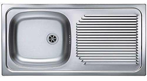 Alveus Basic 60 Edelstahl Küchen Einbauspüle 860 x 435 mm Campingspüle *1037487