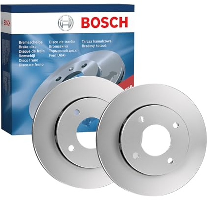 Bosch BD2084 Bremsscheibensatz - 256 mm belüftete Scheiben - Vorderachse - ECE-R90-zertifiziert - hohe Kühlleistung, verlässliche Bremsleistung, Korrosionsschutz - 1 Satz aus 2 Scheiben