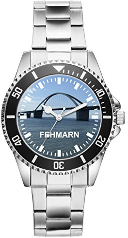 KIESENBERG Fehmarn Geschenk Artikel Idee Fan Uhr 2184