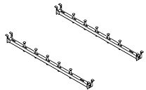 Elkay LKUMSK25 25 Rails Sink Installation Undermount Support Kit