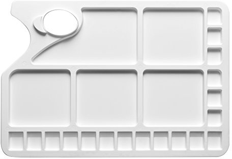 Studio Essentials : Large Rectangular Plastic Palette : 10x13in : 23 Well