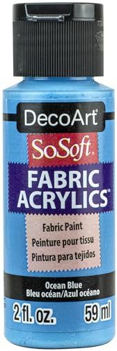 Deco Art SOSOFT Pintura Tela, Azul Marino (Ocean Blue), talla única