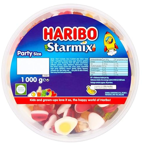 Haribo Starmix bulk sweets tub, 2kg