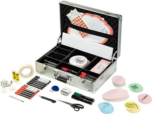 Legamaster Professional Moderationskoffer 3200-tlg. - hochwertiger Koffer aus Aluminium mit Zubehör für Seminare, Präsentationen und Moderationen