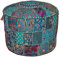 indischen Bohemian Patch Work Pouf Ottomane indischen Vintage Pouf Boden Hocker/Fusshocker, rund Pouf Sitzsack, Boden Kissen osmanischen Pouf, Pouf bestickt Pouf Hocker Bench Stuhl, 35,6 x 55,9 cm
