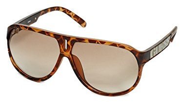 Guess Pilot Occhiali da Sole, Tartarugato/Marrone, 64 Unisex Adulto