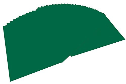 folia 6458 - Tonpapier tannengrün, DIN A4, 130 g/qm, 100 Blatt - zum Basteln und kreativen Gestalten von Karten, Fensterbildern und für Scrapbooking