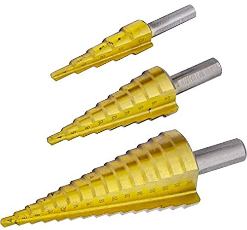 Rolson 48890 3 pc HSS Step Drill Set