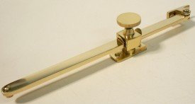Ironmongery World Compas de fenêtre coulissant verrouillable en laiton poli 250 mm