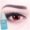 Meralens A0470 Itachi's Manga Kontaktlinsen mit Pflegemittel mit Behälter ohne Stärke, 1er Pack (1 x 2 Stück)