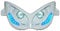 DOUBLE OPTIQUE REPLAY RR8 POUR MBK 50 NITRO 1997>2012-YAMAHA 50 AEROX 1997>2012 BLANC AVEC LEDS BLEU