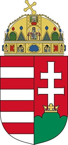 Werbetechnik Sotirios Papoutsis Auto Aufkleber UNGARN - Wappen Sticker Konturgeschnitten (ca 11x7 cm)