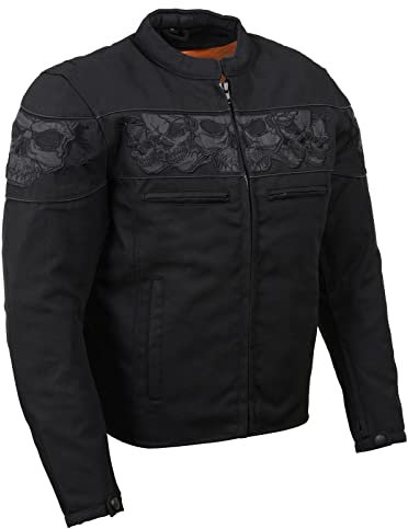 Milwaukee Leather Herren Mpm1730-blk-xl Jacke, schwarz, X-Large