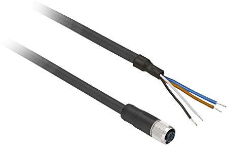 Schneider XZCP1141L15 XZ-Vorverdrahtete Buchsen, gerade, M12, 4-polig, PUR Kabel, 15m