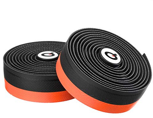 PROLOGO Onetouch Lenkerbänder, schwarz-schwarz/neon-Orange, One Size