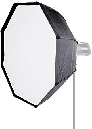 Bresser Fotostudio SS-10 Octagonal Schirm Softbox, 95 cm schwarz
