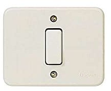 BTicino 1100N Serie Domino Interruttore Unipolare, 6 A, 1300 W, Avorio