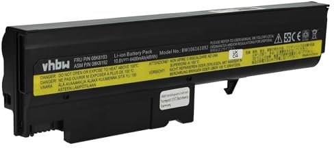 vhbw Akku kompatibel mit IBM ThinkPad R50 2889, R50 2894, R50 2895, R50E, R50E-1834, R50E-1842 Notebook (4400mAh, 10,8V, Li-Ion)