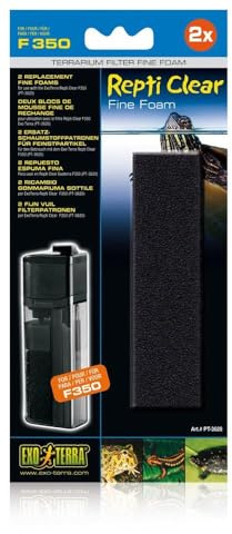 Exo Terra Repti Clear, Ersatz Schaumstoffpatrone für feine Partikel, für den Repti Clear F350 Terrarienfilter, 2er Pack