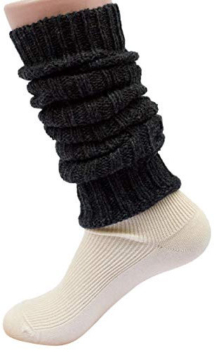 Hirsch Natur, Beinstulpen, 100% Wolle (kbT) (Anthrazit)