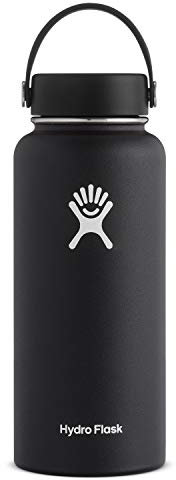 Hydro Flask Wide Mouth 946 ml – Water Bottle, unisex adult, Black, One Size