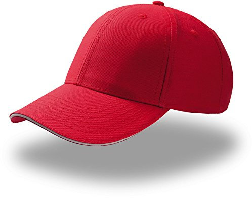 Atlantis Sport Sandwich Cap, One Size, Red