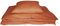 Landhaus Bettwäsche Orange Set 2 TLG. 135x200/80x80 100% Leinen NEU+OVP