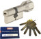 ABUS EC660 ECK660 Profil-Knaufzylinder Länge (a/b) Z30/K60mm (c=90mm) mit 6 Schlüssel, mit Sicherungskarte