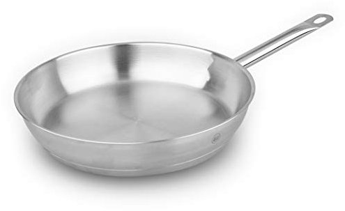 Carl Schmidt Sohn 058524 PRO-X Bratpfanne 30 cm, 18/10 Edelstahl, Induktion, Spülmaschinengeeignet, backofenfest, silber