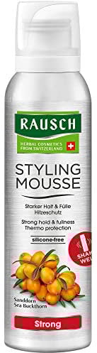 Rausch Styling Mousse Strong Aerosol (verleiht dem Haar Sprungkraft, intensives Volumen und Halt - Vegan), 1er Pack (1 x 150 ml)