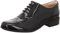 Clarks Womens Casual Clarks Hamble Oak Leather Shoes In Black Patent Wide Fit Size 3.5