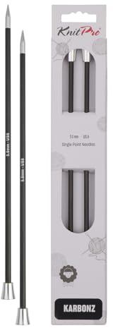 KnitPro Karbonz Single Pointed Needles 14 (35cm) | 5.00 mm