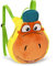 NICI 39887 Der kleine Drache Kokosnuss Rucksack, orange, 35/27