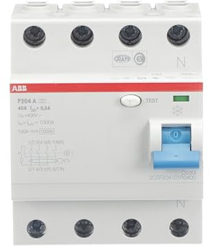 ABB F204 A-40/0.3 FI-Schutzschalter RCD 4P Typ A 300 mA 40 A 2CSF204101R3400
