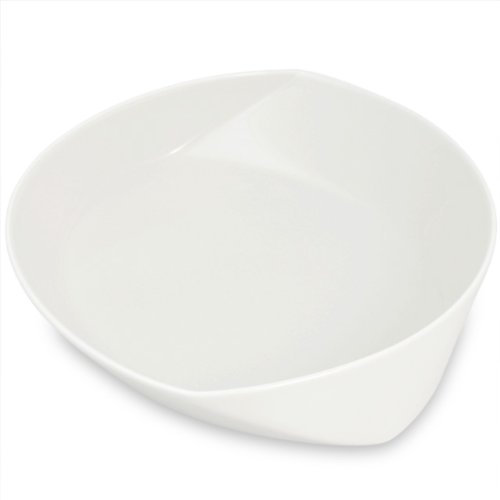 Ceramica Hakusan Reeves (foglie) porcellana bianca di pasta piastra (24 x 18,5 x 4,5 centimetri piatto) (japan import)