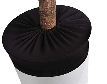 LYLANI Blumentopfschutz, innovatives Design, hochwertiger Stoff (Durchmesser: 35-37 cm, Schwarz)