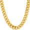 Lifetime Jewelry 9 mm kubanische Gliederkette für Herren und Damen, 24 Karat vergoldet.