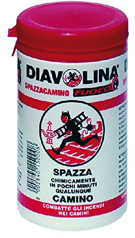 Diavolina 'Spazzacamino' Spazza Chimicamente In Pochi Minuti La Fuliggine Da Qualunque Camino.