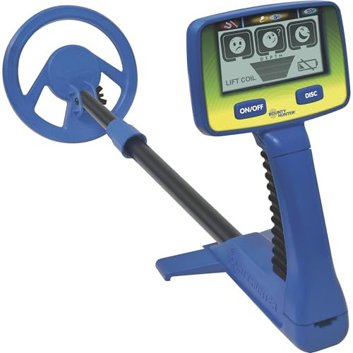 Bounty Hunter Junior T.I.D. Metalldetektor für Kinder, einfach zu bedienen, leicht, bequemer Griff, ergonomisches Design, kompakt, 3 Kategorie-Ziel-IDs zur Beseitigung unerwünschter Gegenstände