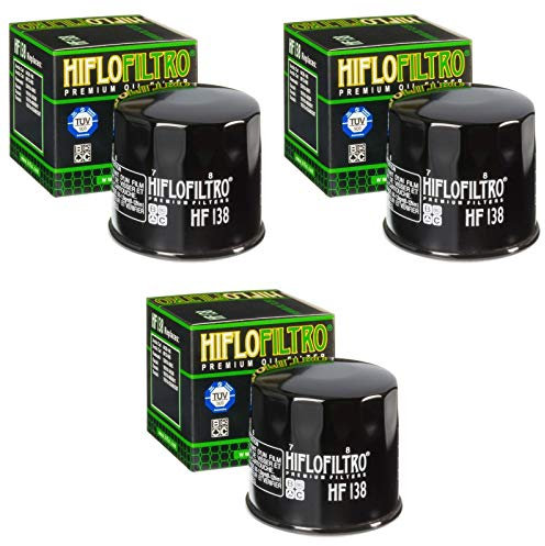 3x Filtri olio Suzuki GSX-R 1000 UF 09-15 Hiflo HF138