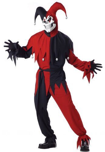 California Costumes Erwachsenenkostüm, böser Zwerg, Rot und Weiß, Karneval, Größe S 97-102