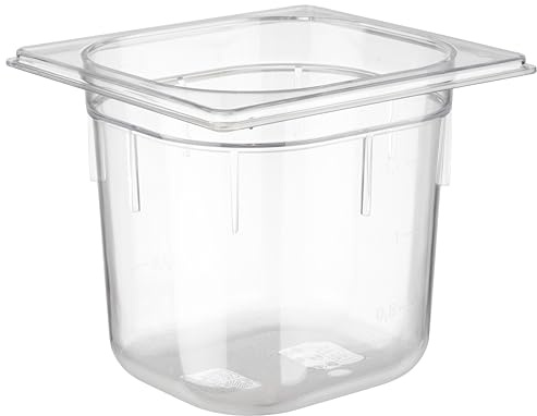 APS 82040 GN 1/6 Polycarbonat Behälter, 17, 6 x 16, 2 x 15 cm 2.2 ltr.
