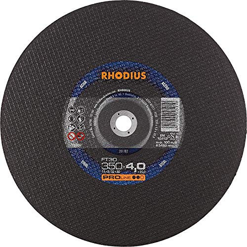 Trennscheibe FT30 D350x4mm ger.STA Bohr.20mm RHODIUS 10 Stk