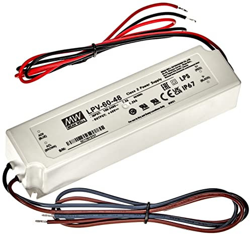 LED Netzteil 60W 48V 1,25A ; MeanWell, LPV-60-48 ; Schaltnetzteil