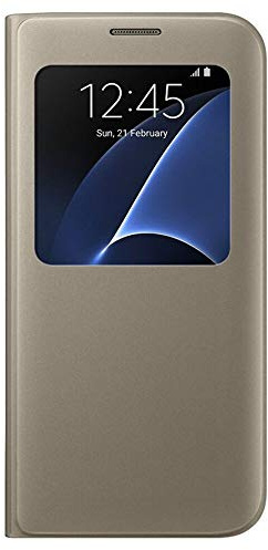 Samusng BT-EFCG930PFEG View Cover Galaxy S7, Oro