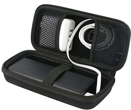 Khanka Dur Cas étui de Voyage Housse Porter pour Batterie Externe 26800mAh Power Bank Chargeur Portable(Box Only)